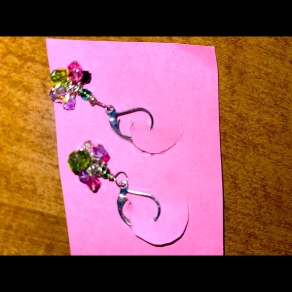 Beaded Earrings Hand Crafted - Picture 2 of 4